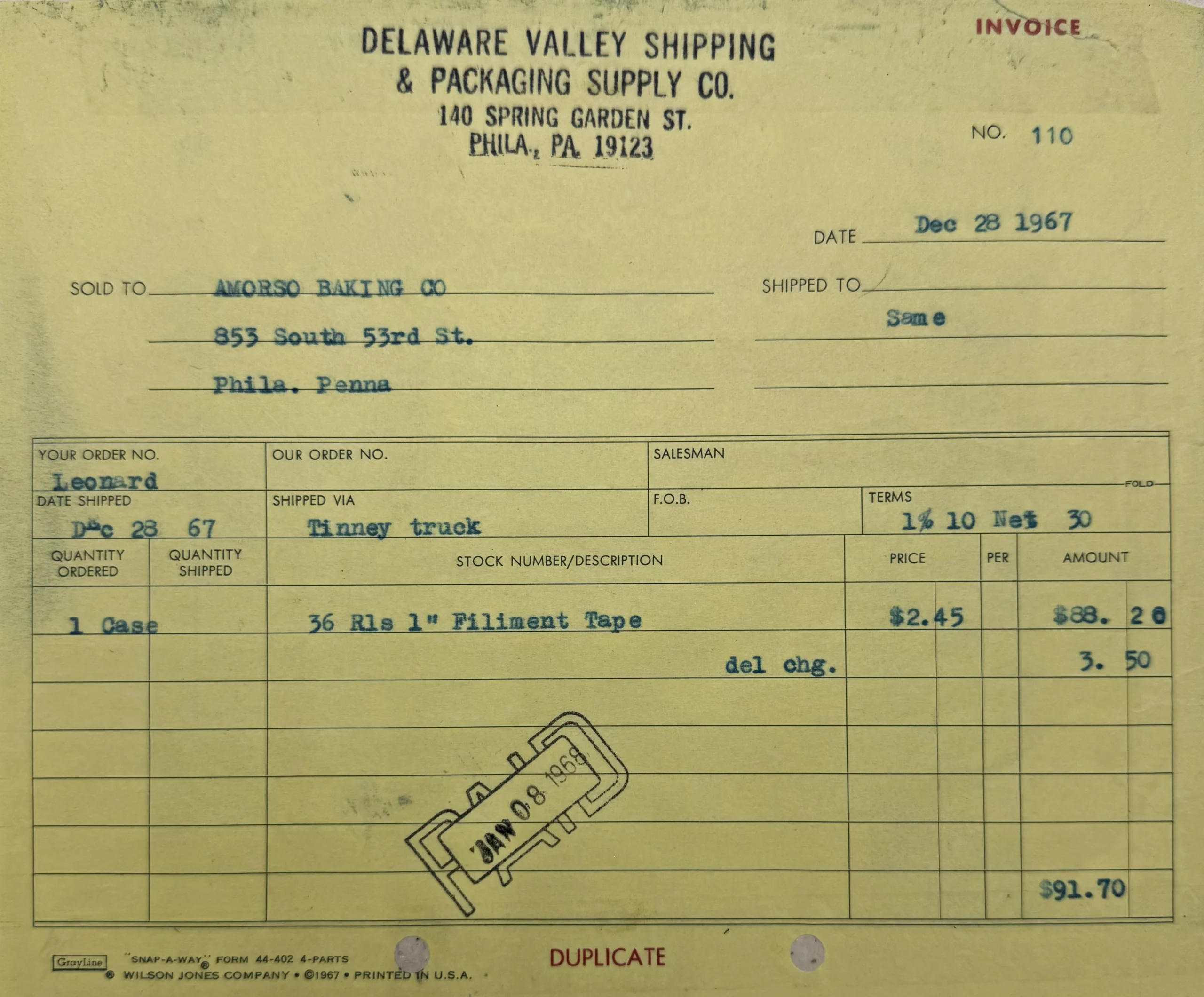 First order 1967