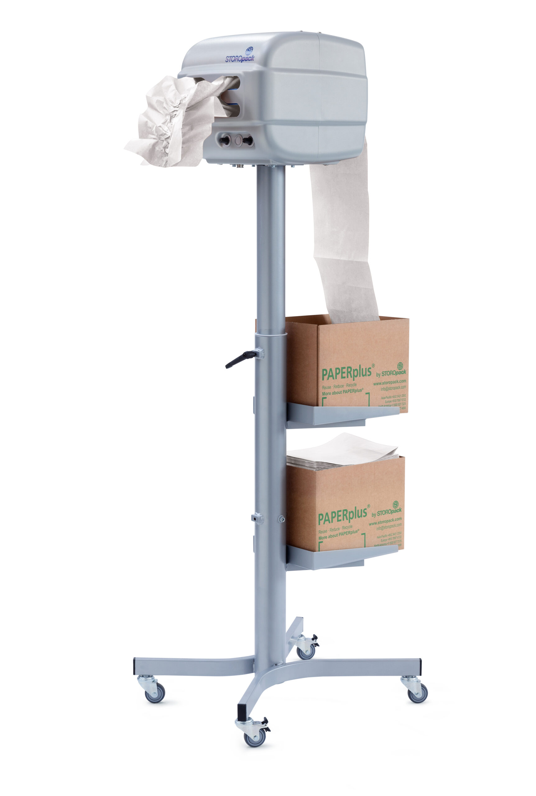 PP_PP_Papillon_machine_floorstand front_white paper_motive1 storopack paper pappalon 1
