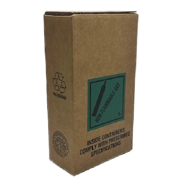 Custom Cardboard box for non-flammable gas Custom Cardboard box for non-flammable gas